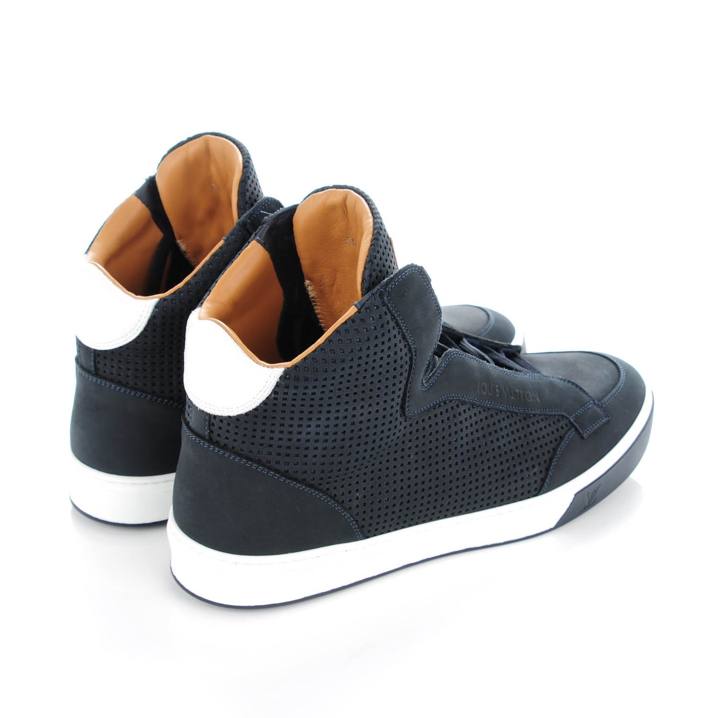 Nubuck Speaker High Top Sneakers 9 Marine