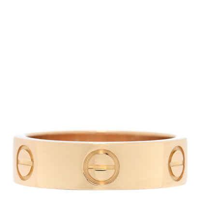 Cartier 18K Yellow Gold 5.5mm LOVE Ring 53 6.25 1 of 4