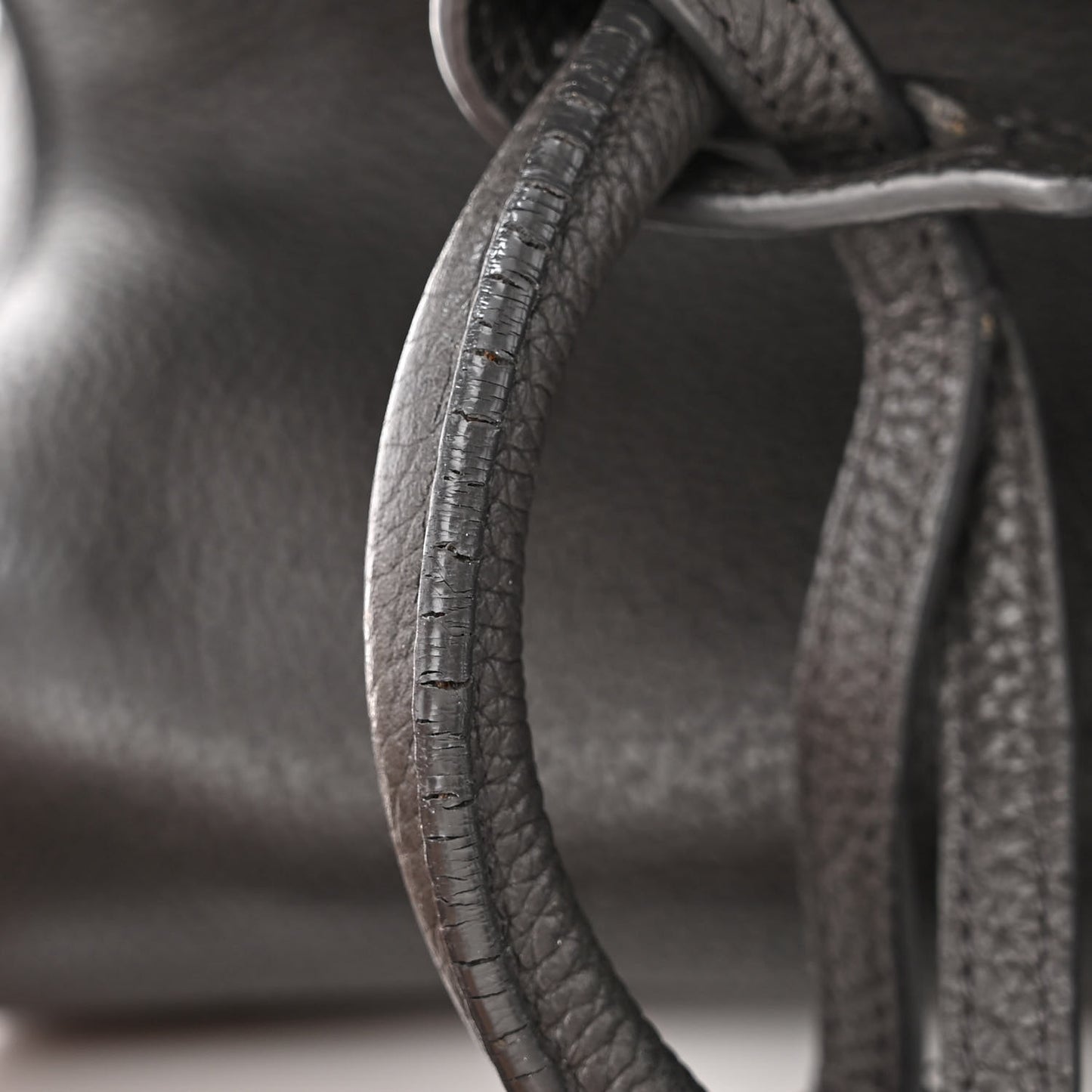 Grained Calfskin Baby Sac De Jour Souple Asphalt