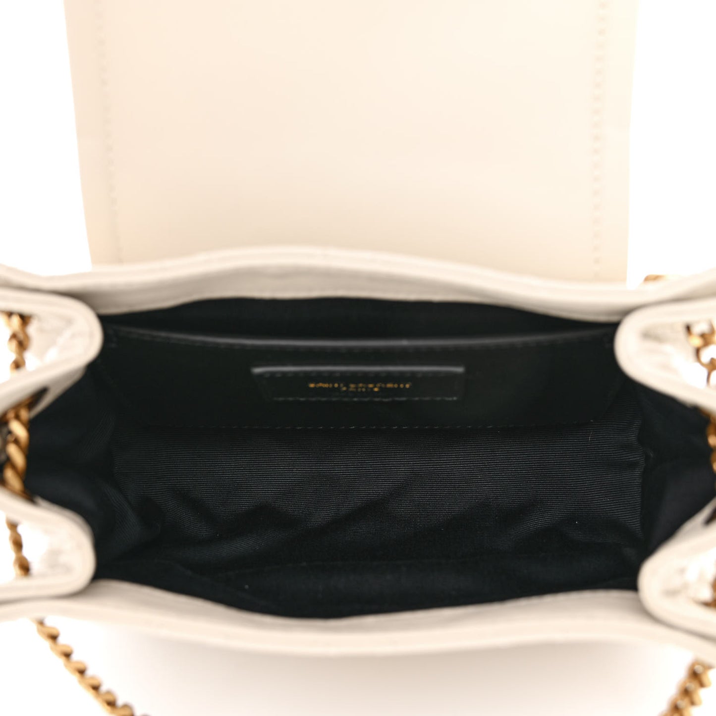 Lambskin Quilted Monogram Mini Nolita Crema Soft