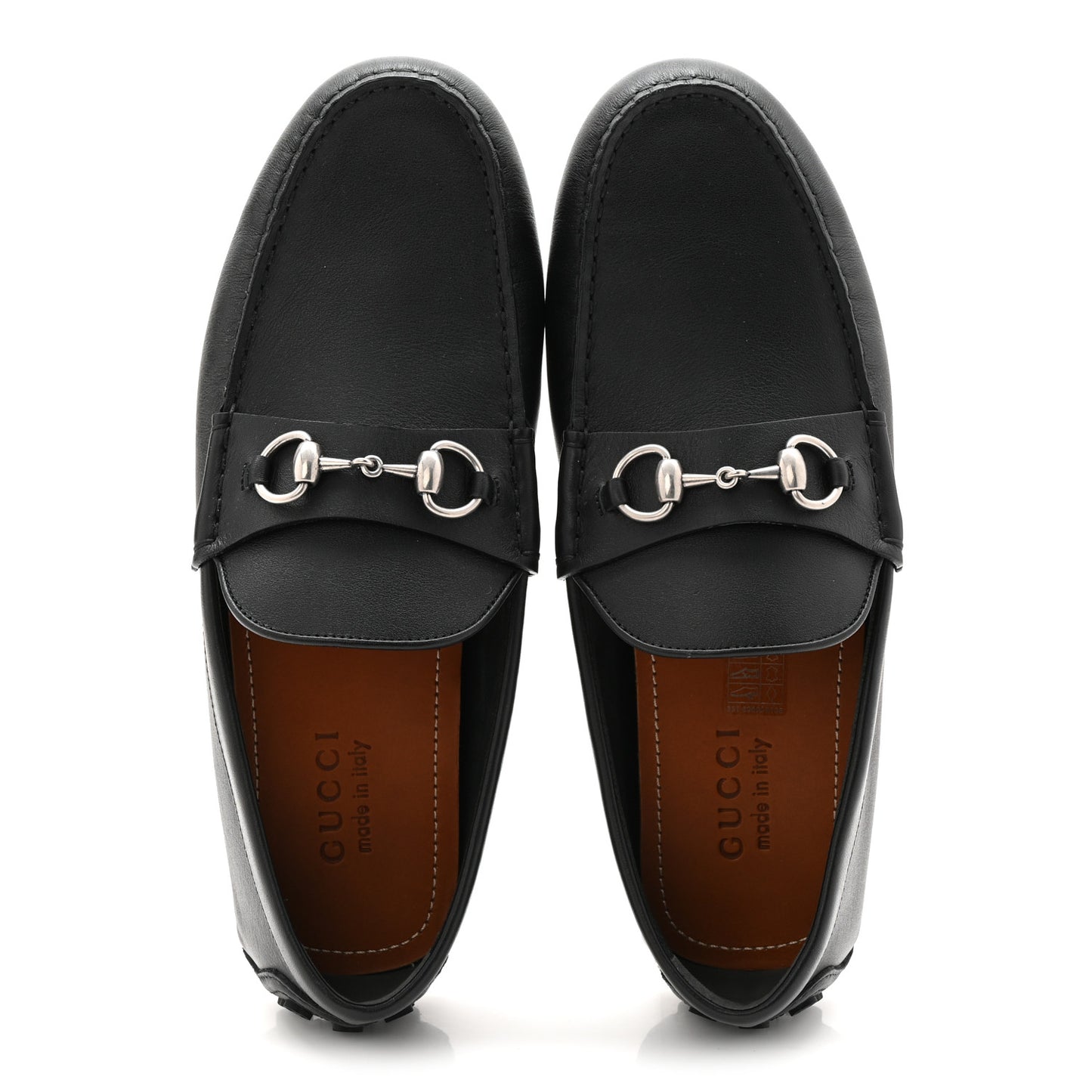 Soft Clove Calfskin Mens Horsebit Driver Loafers 9.5 Black