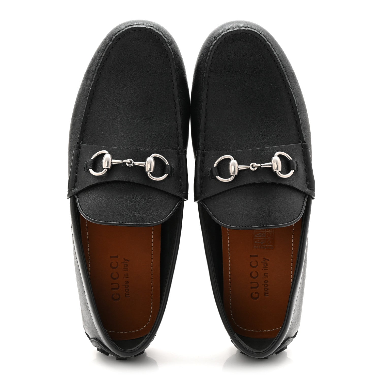 Gucci Soft Clove Calfskin Mens Horsebit Driver Loafers 9.5 Black 2 of 10