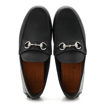 Gucci Soft Clove Calfskin Mens Horsebit Driver Loafers 9.5 Black 2 of 10
