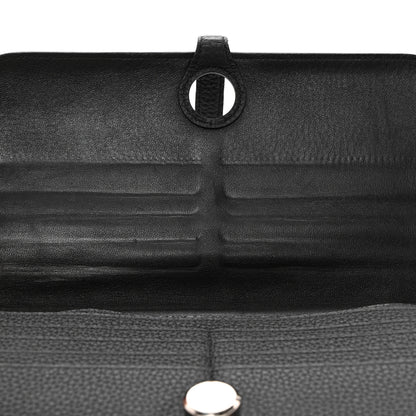 Hermes Togo Dogon Recto Verso Wallet Black 6 of 8