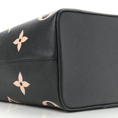Louis Vuitton Empreinte Monogram Giant Neonoe MM Black Beige 10 of 12