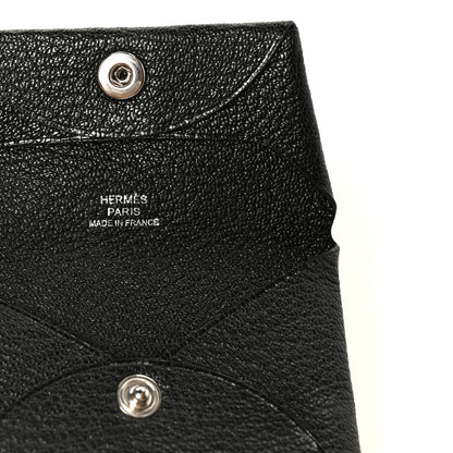 Hermes Chevre Mysore Bastia Coin Purse Black 6 of 9