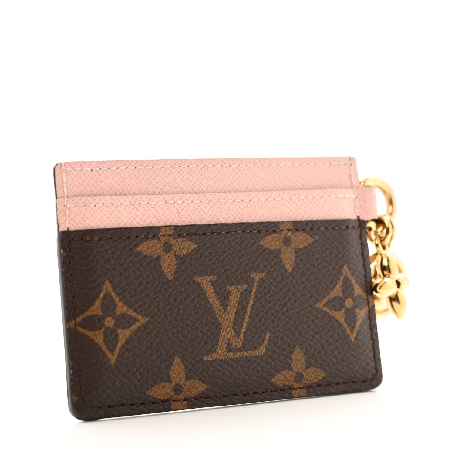 Louis Vuitton Monogram LV Charms Card Holder Rose Ballerine 3 of 9