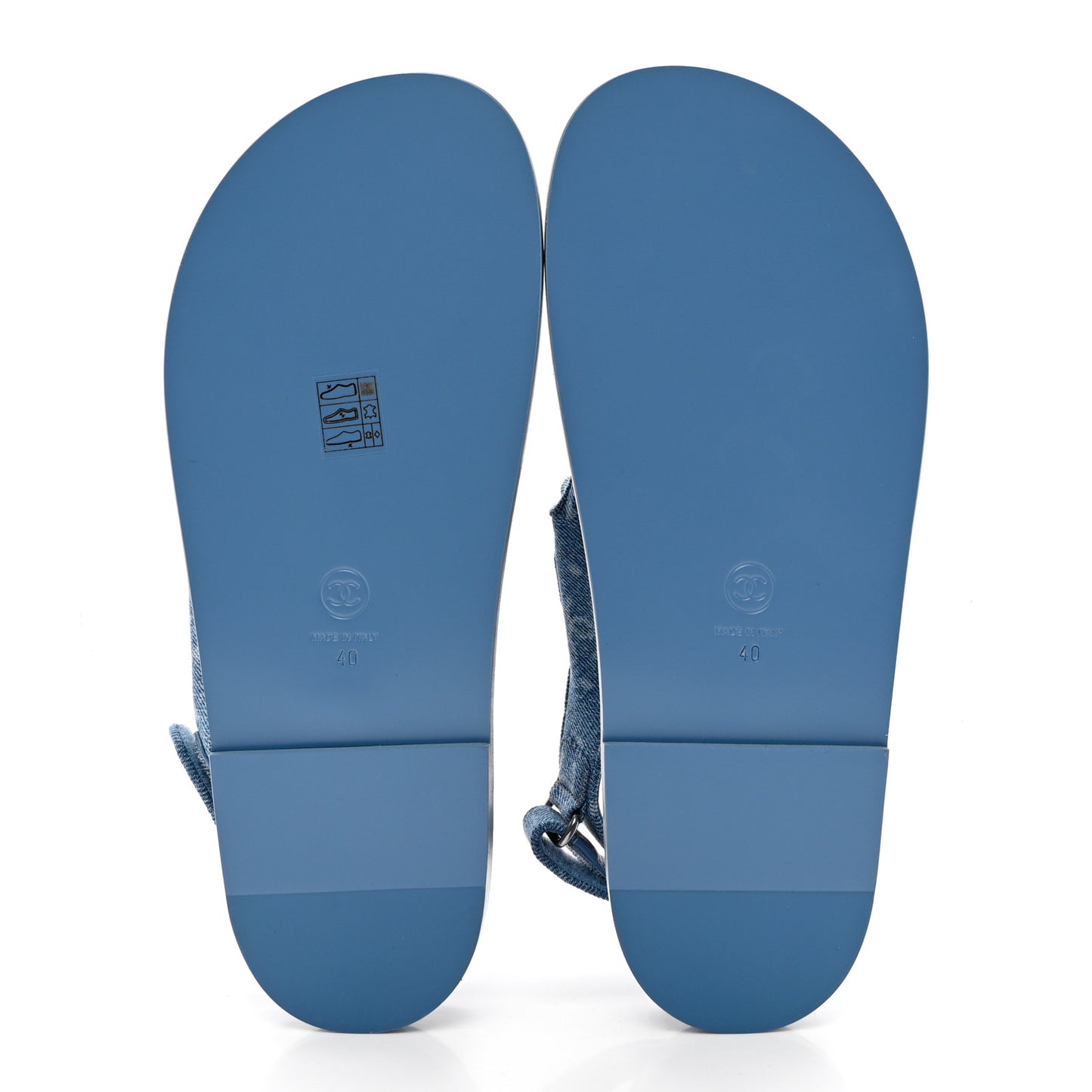 Denim CC Dad Sandals 40 Light Blue