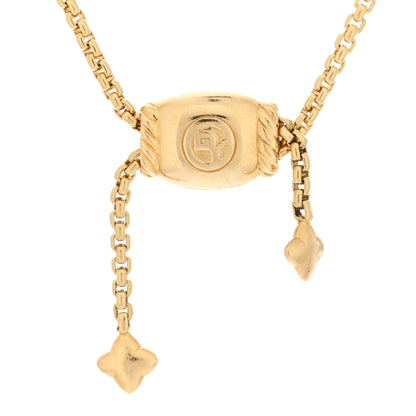David Yurman DAVID YURMAN 18K Yellow Gold Citrine Yellow Beryl Pink Tourmaline Novella Chain Bracelet 3 of 4