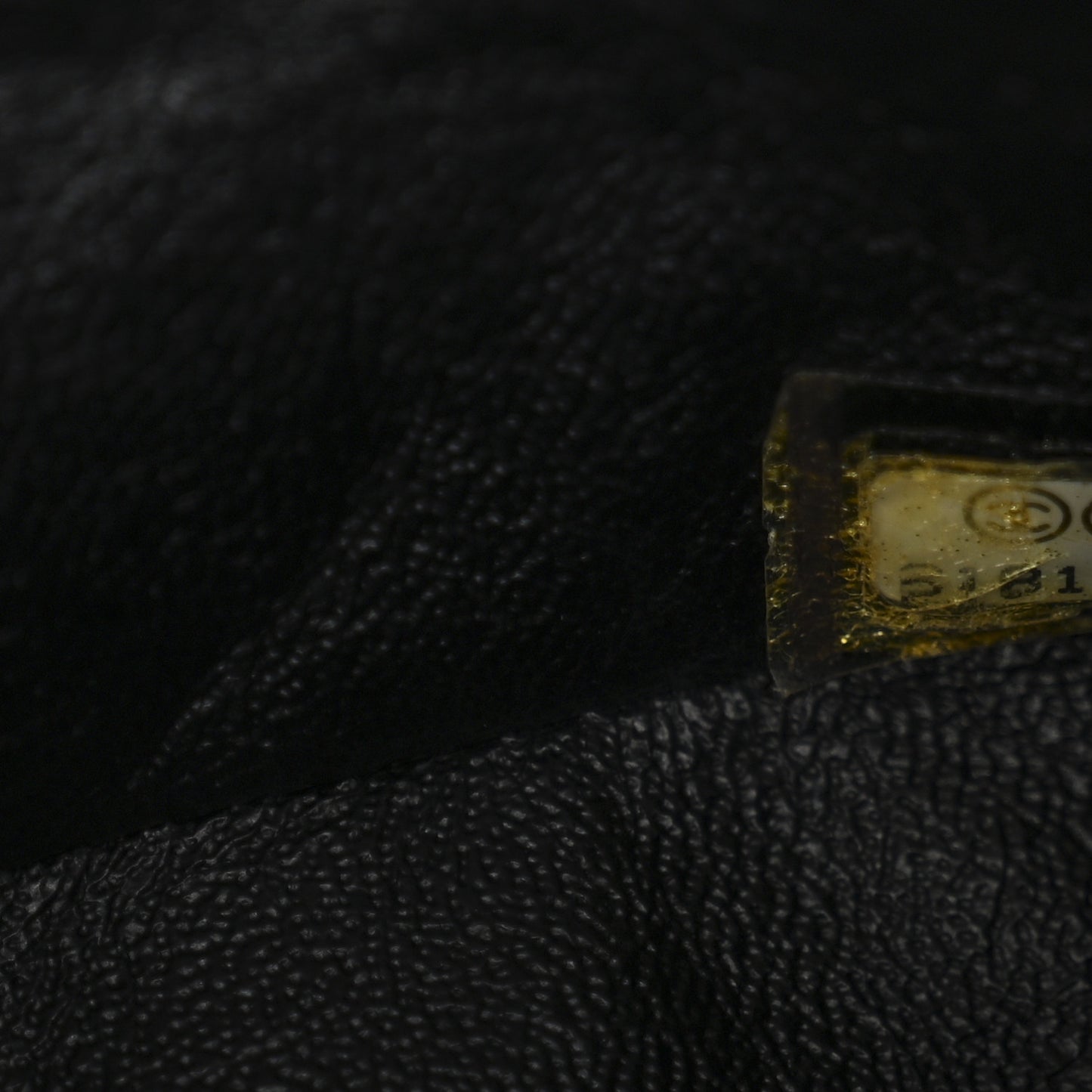 Patent Quilted Medium Double Flap Black