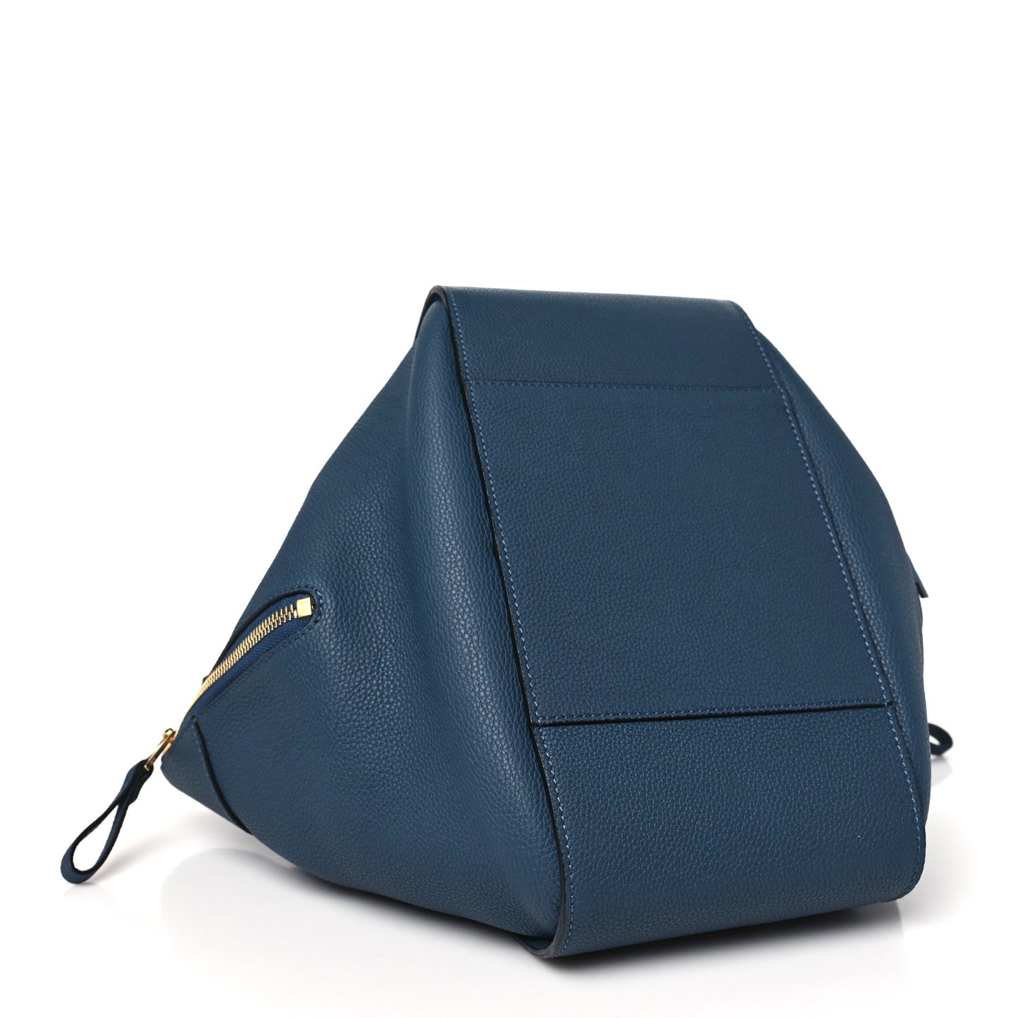 Grained Calfskin Small Hammock Shoulder Bag Marine