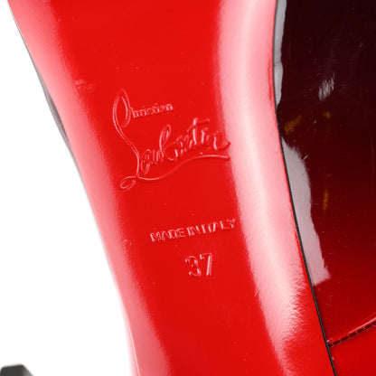 Christian Louboutin Patent Degrade New Very Prive 120 Pumps 37 Black Red 6 of 7