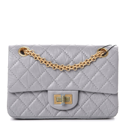 Chanel Aged Calfskin Quilted 2.55 Reissue Mini Flap Grey 1 of 10