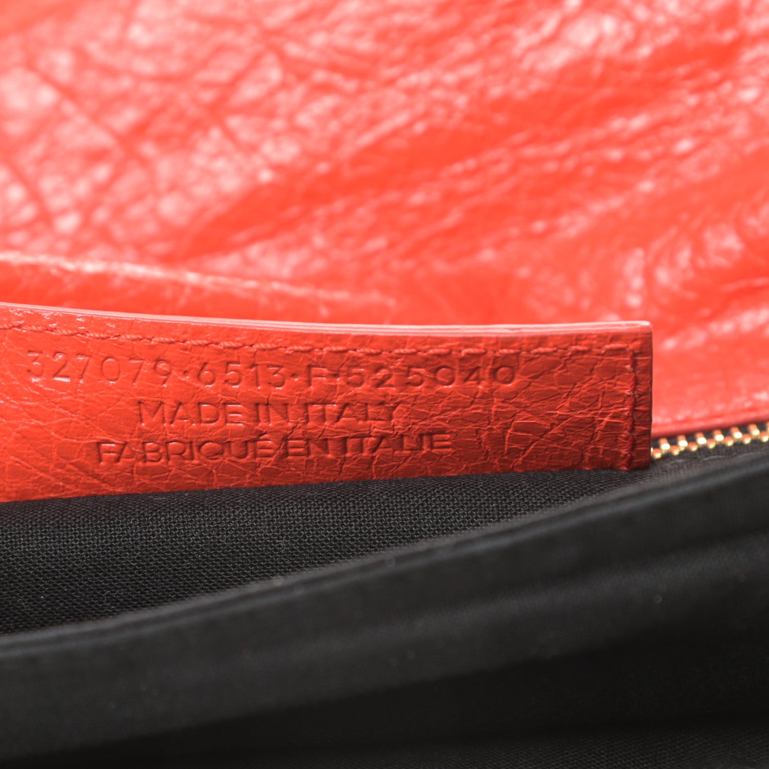 Balenciaga Agneau Giant 12 Gold Hardware Envelope Strap Clutch Rouge Coquelicot 7 of 11