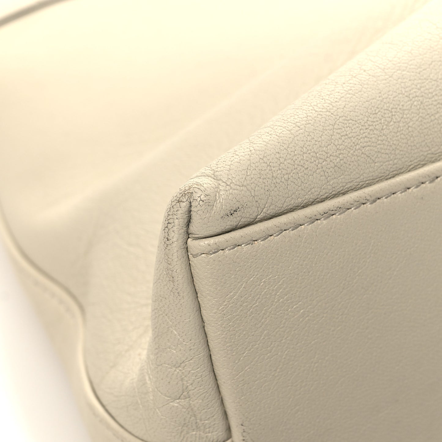 Lambskin Small Linea Matisse Top Handle Bag Mystic White