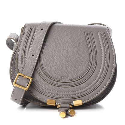 Chloe Calfskin Mini Marcie Round Crossbody Bag Cashmere Grey 1 of 10