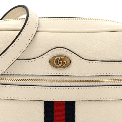 Gucci Textured Dollar Calfskin Web Mini Ophidia Shoulder Bag Mystic White 8 of 13
