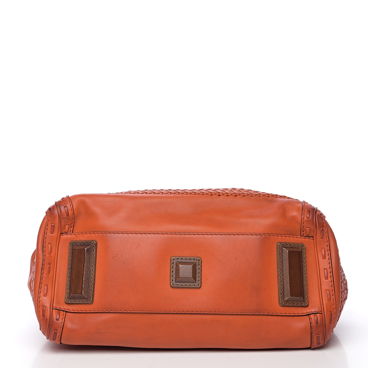 Gucci Calfskin Handmade Medium Top Handle Bag Orange 15 of 15