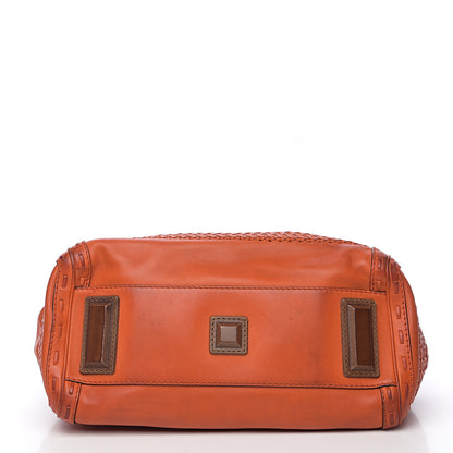 Gucci Calfskin Handmade Medium Top Handle Bag Orange 15 of 15