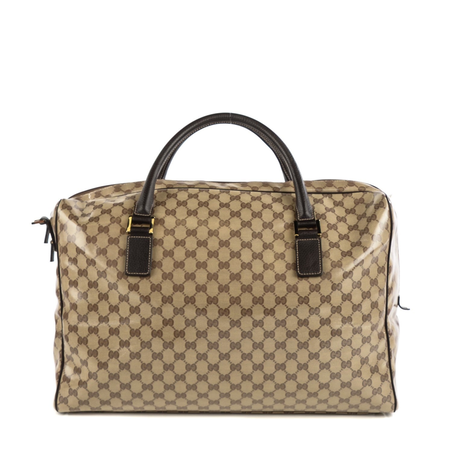 Gucci Crystal Monogram Large Carry On Duffle Bag Dark Brown 1 of 7