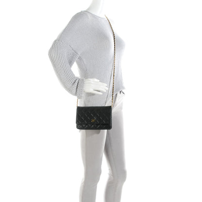 Chanel Caviar Quilted Wallet On Chain WOC Black 2 of 8