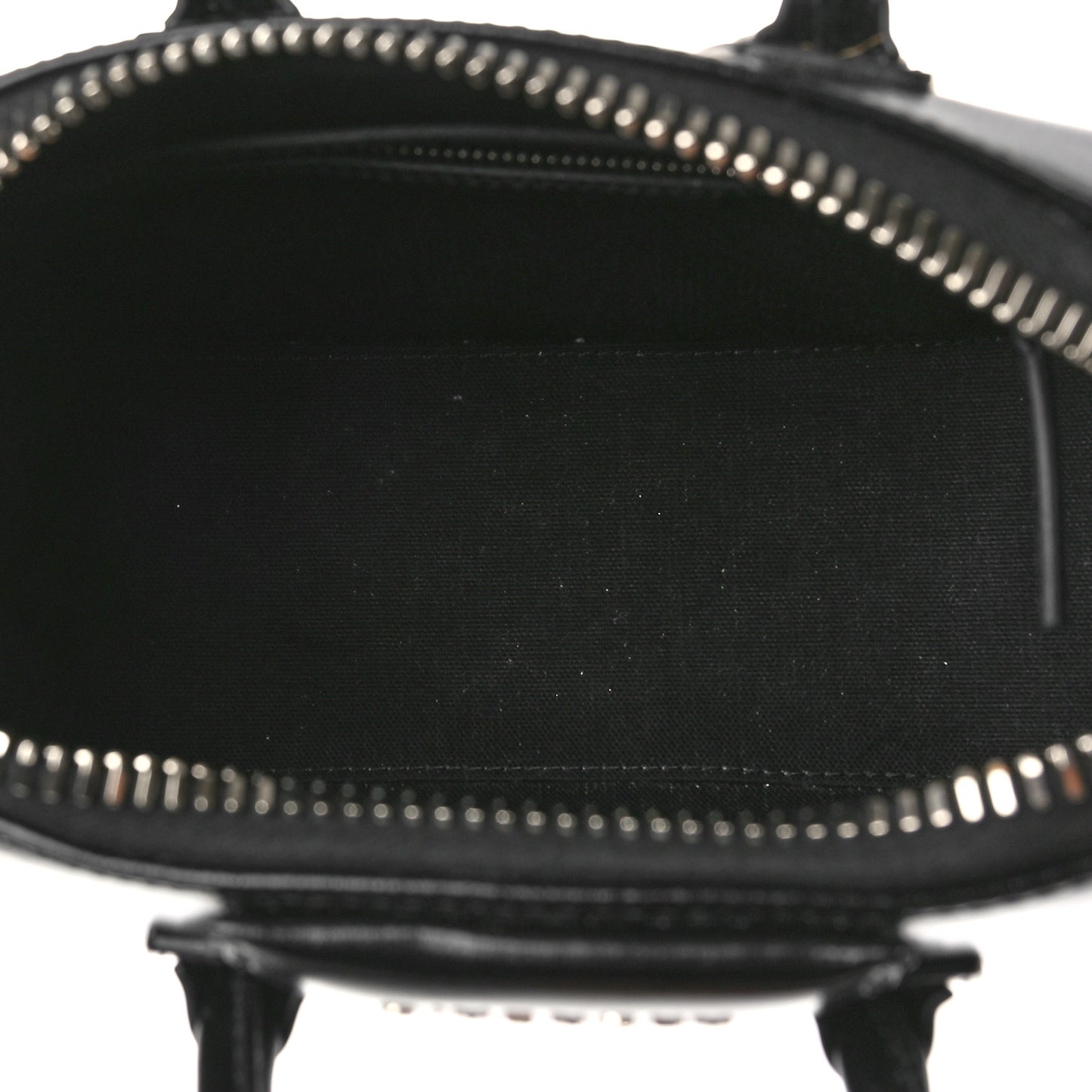 Shiny Lord Calfskin Mini Antigona Black