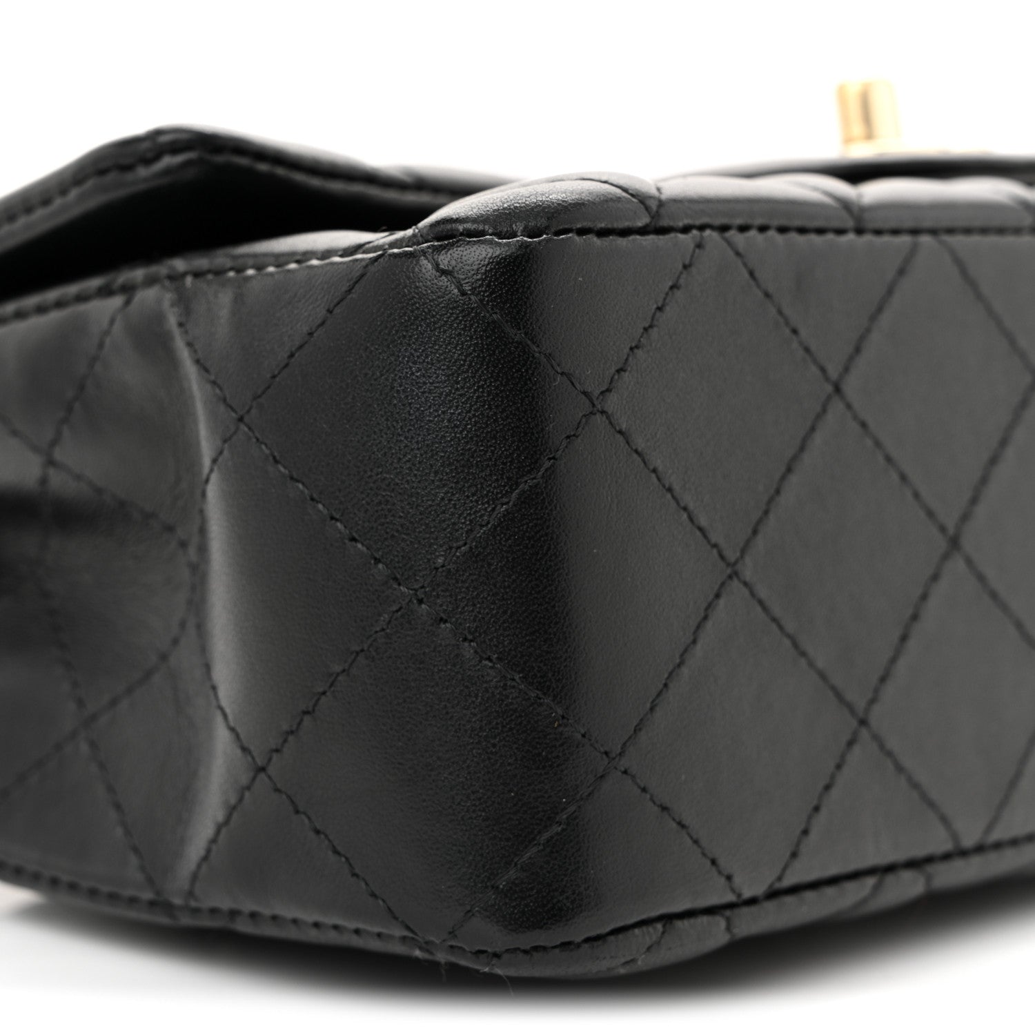Chanel Lambskin Quilted Mini Rectangular Flap Black 8 of 10