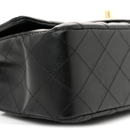 Chanel Lambskin Quilted Mini Rectangular Flap Black 8 of 10