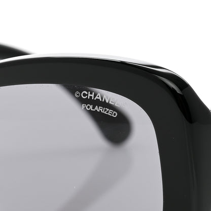 Chanel Acetate Oval CC Sunglasses 5468-B Black 7 of 10