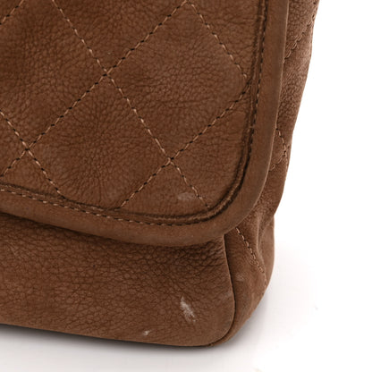 Chanel Ultra Soft Suede Calfskin Large Natural Beauty Flap Brown 11 of 11