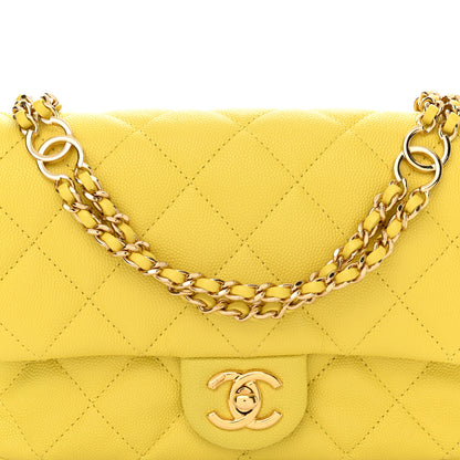 Chanel Caviar Quilted Mini CC You Flap Yellow 8 of 12