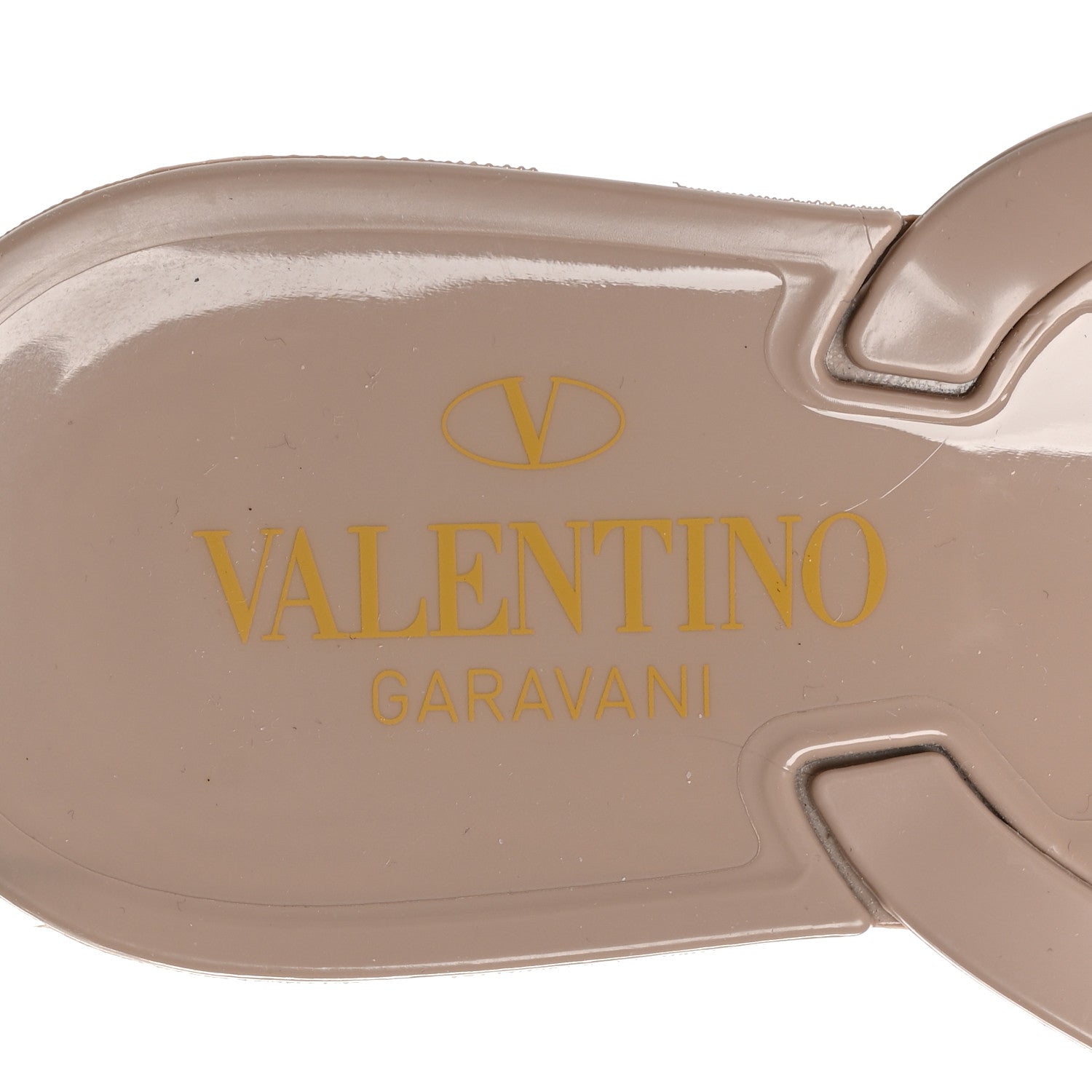 Valentino Garavani PVC Jelly Rockstud Bow Thong Sandals 41 Poudre 6 of 7