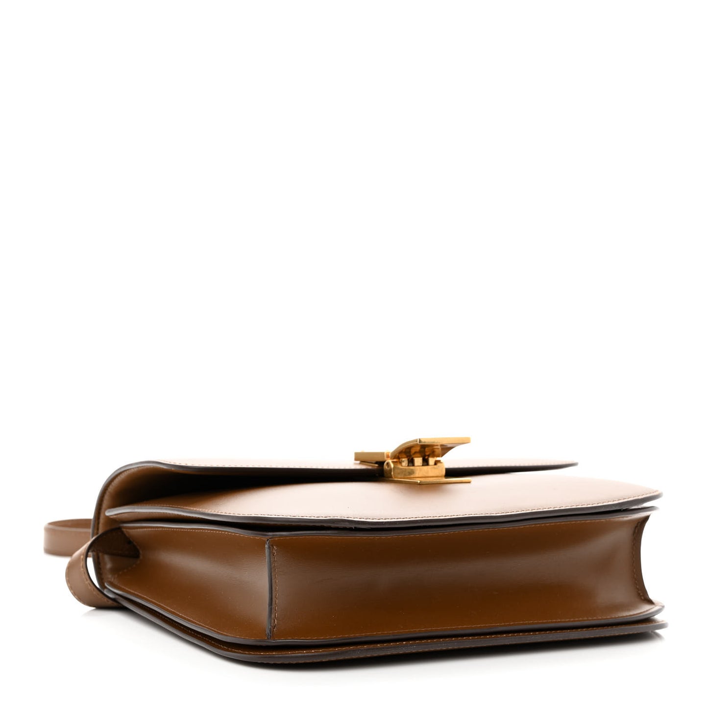 Box Calfskin Medium Classic Box Flap Bag Camel