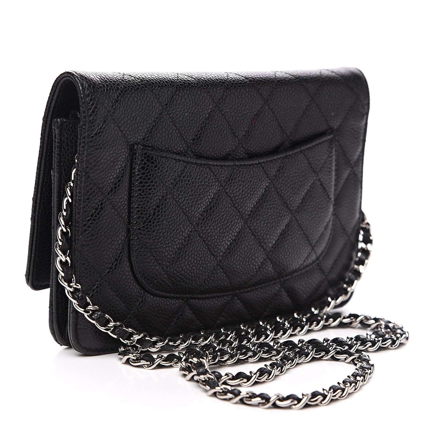 Chanel Caviar Quilted Wallet On Chain WOC Black 2 of 11