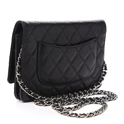 Chanel Caviar Quilted Wallet On Chain WOC Black 2 of 11