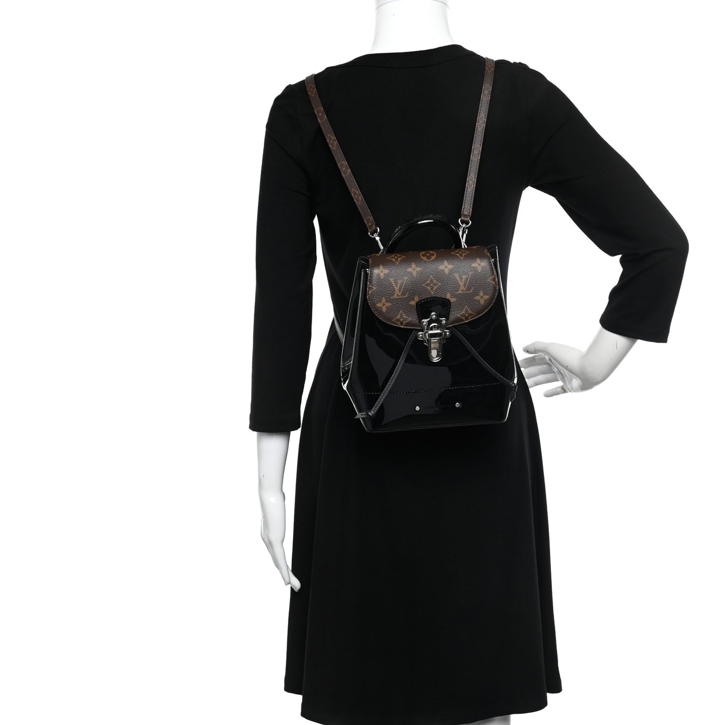 Patent Monogram Hot Springs Backpack Black