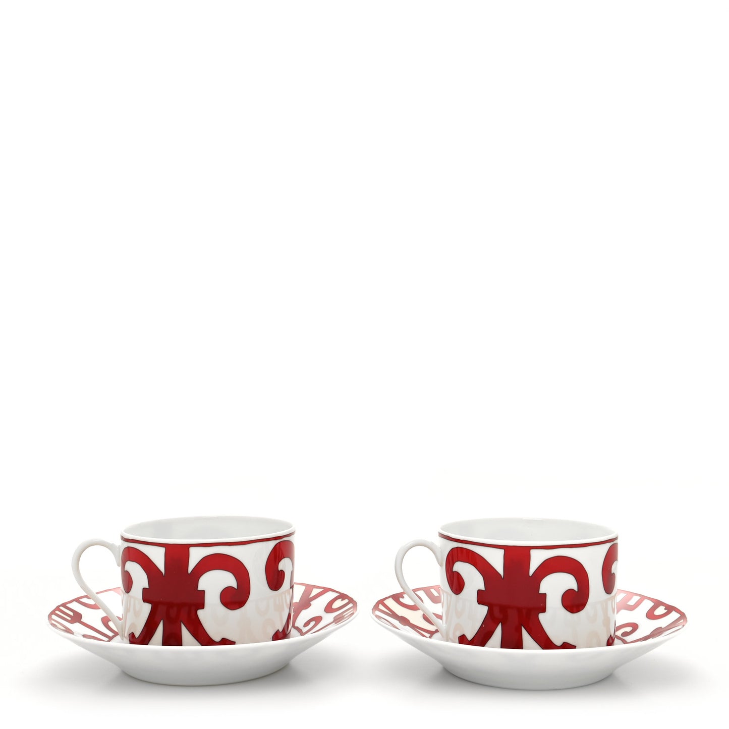 Porcelain Balcon du Guadalquivir Tea Cup and Saucer Set of 2