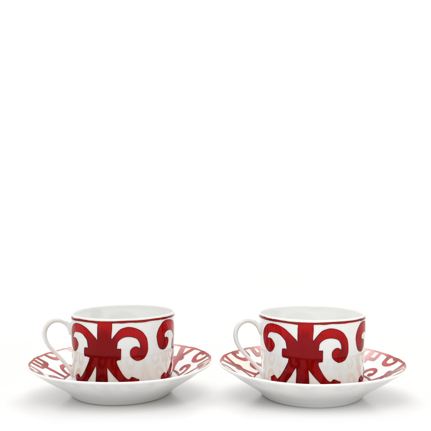 Hermes Porcelain Balcon du Guadalquivir Tea Cup and Saucer Set of 2 1 of 11