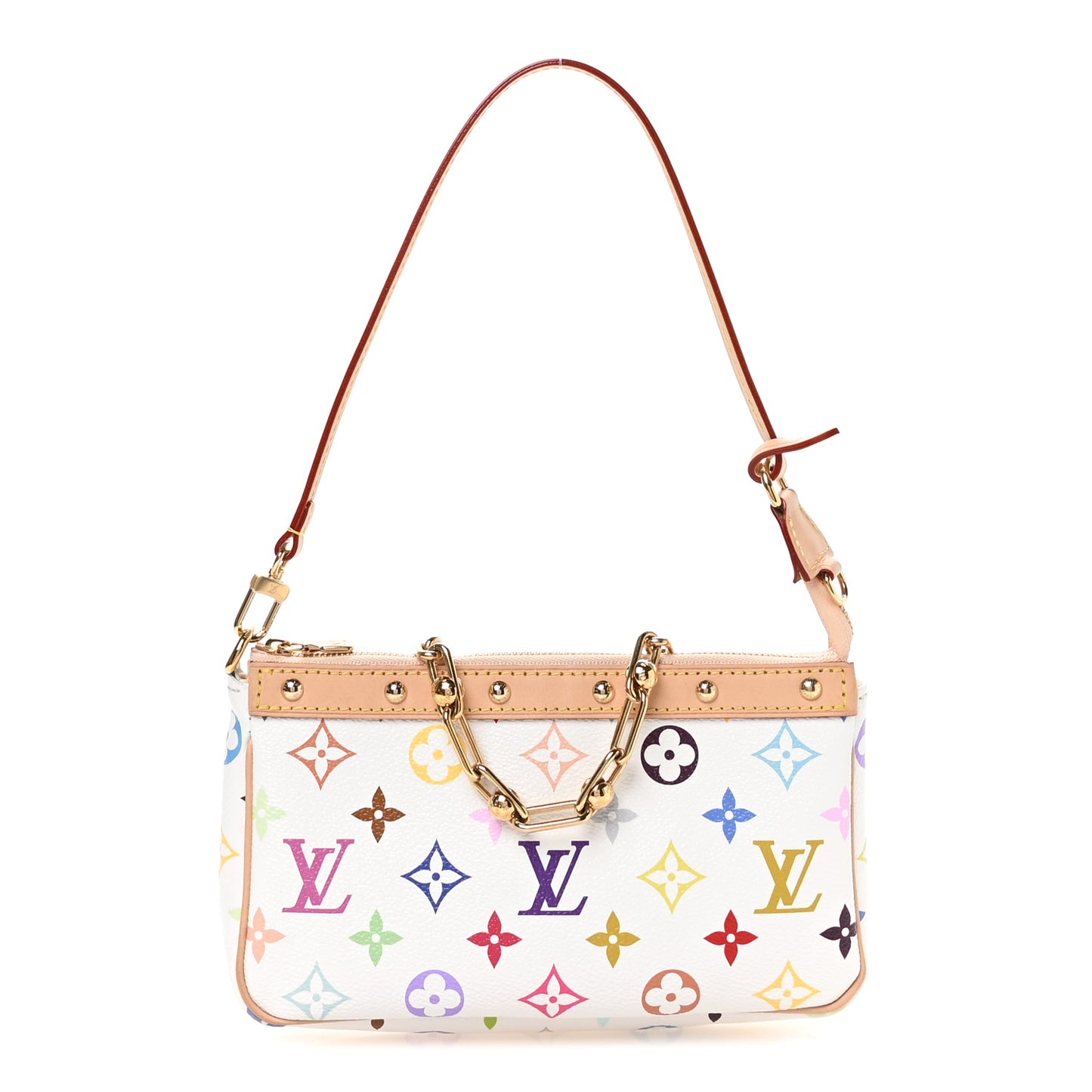 LV X TM Monogram Multicolor Pochette Accessories White