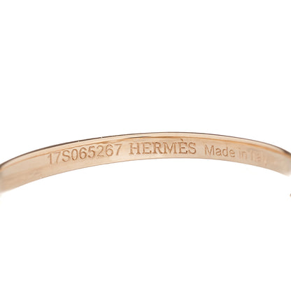 Hermes 18K Rose Gold Diamond TPM Galop Ring 51 5.75 5 of 7