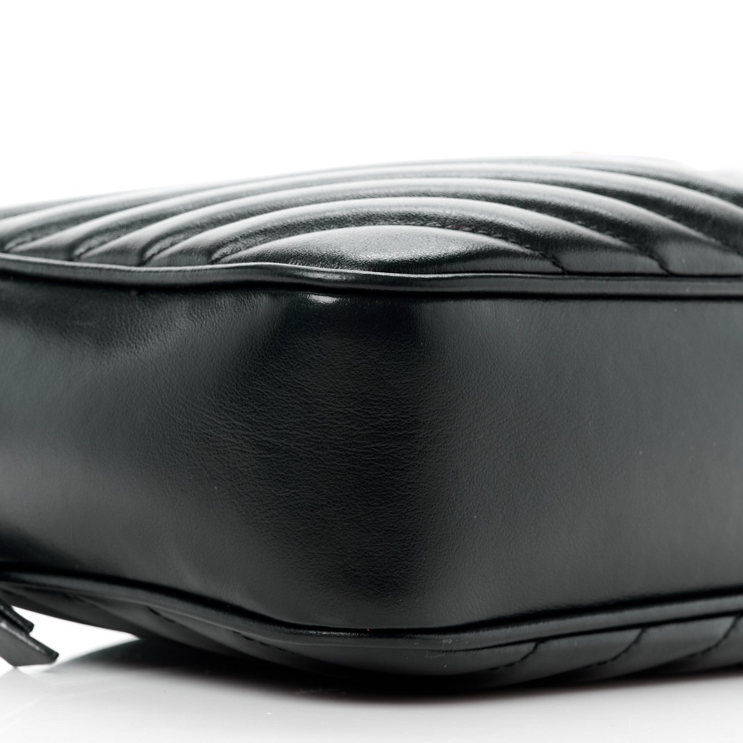 Saint Laurent Calfskin Matelasse Monogram Lou Camera Bag Black 9 of 13