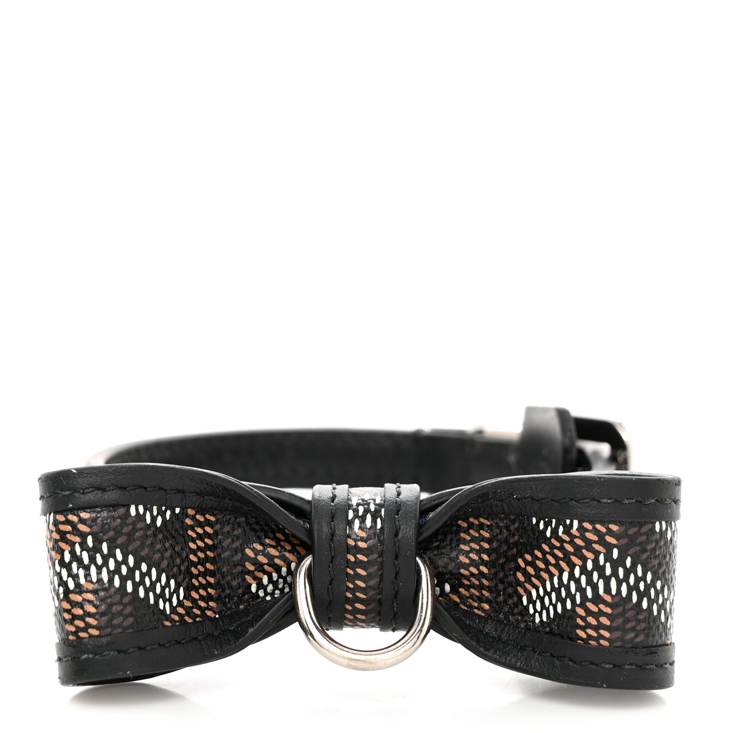 Goyardine Oscar Dog Collar Black