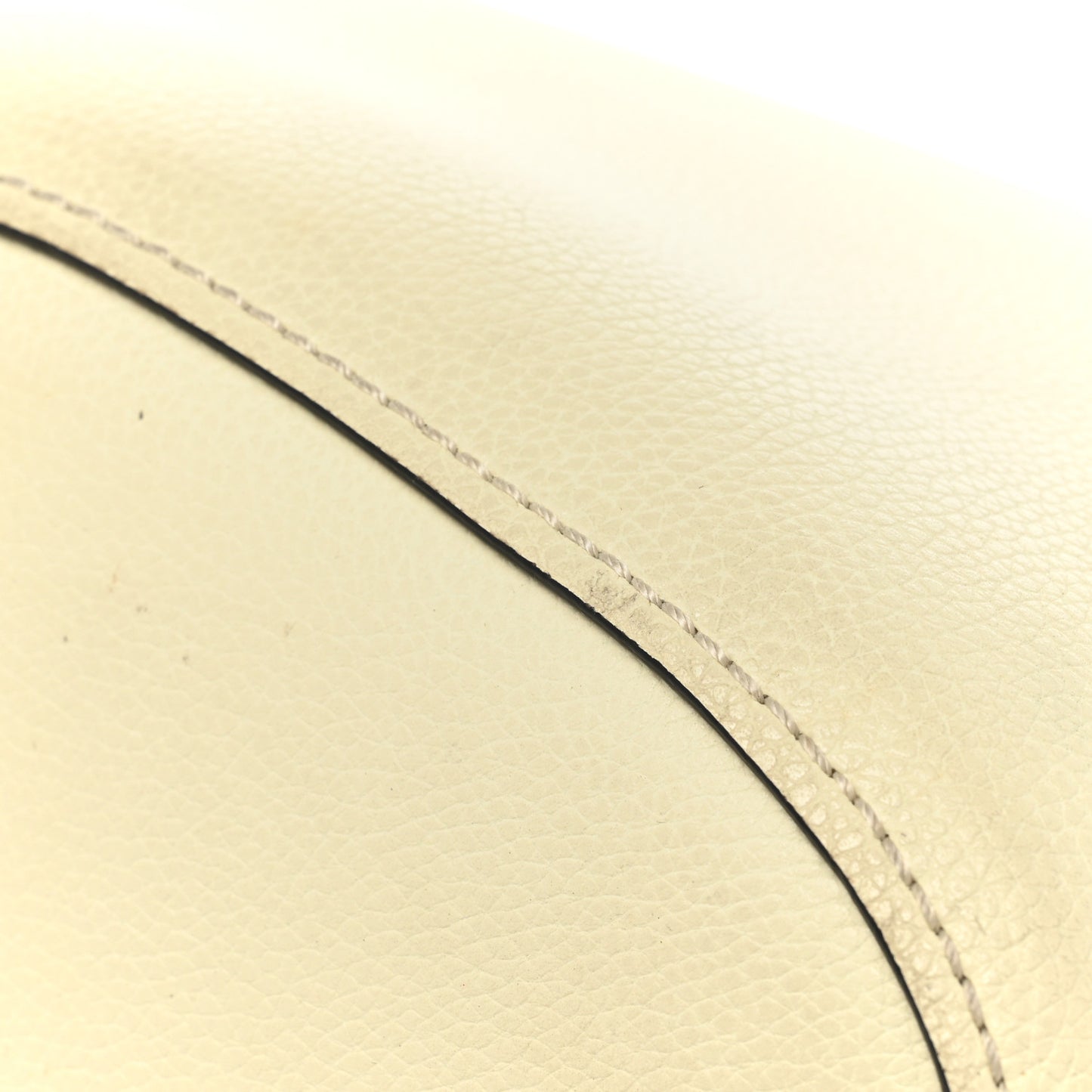 Smooth Grained Calfskin Small Aby Tote White