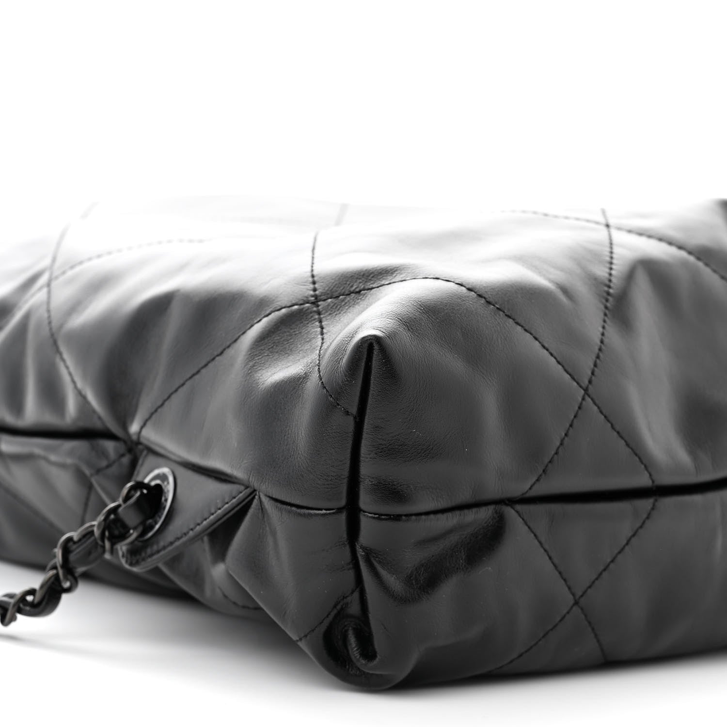 Chanel Shiny Calfskin Quilted Chanel 22 Backpack So Black 9 of 11