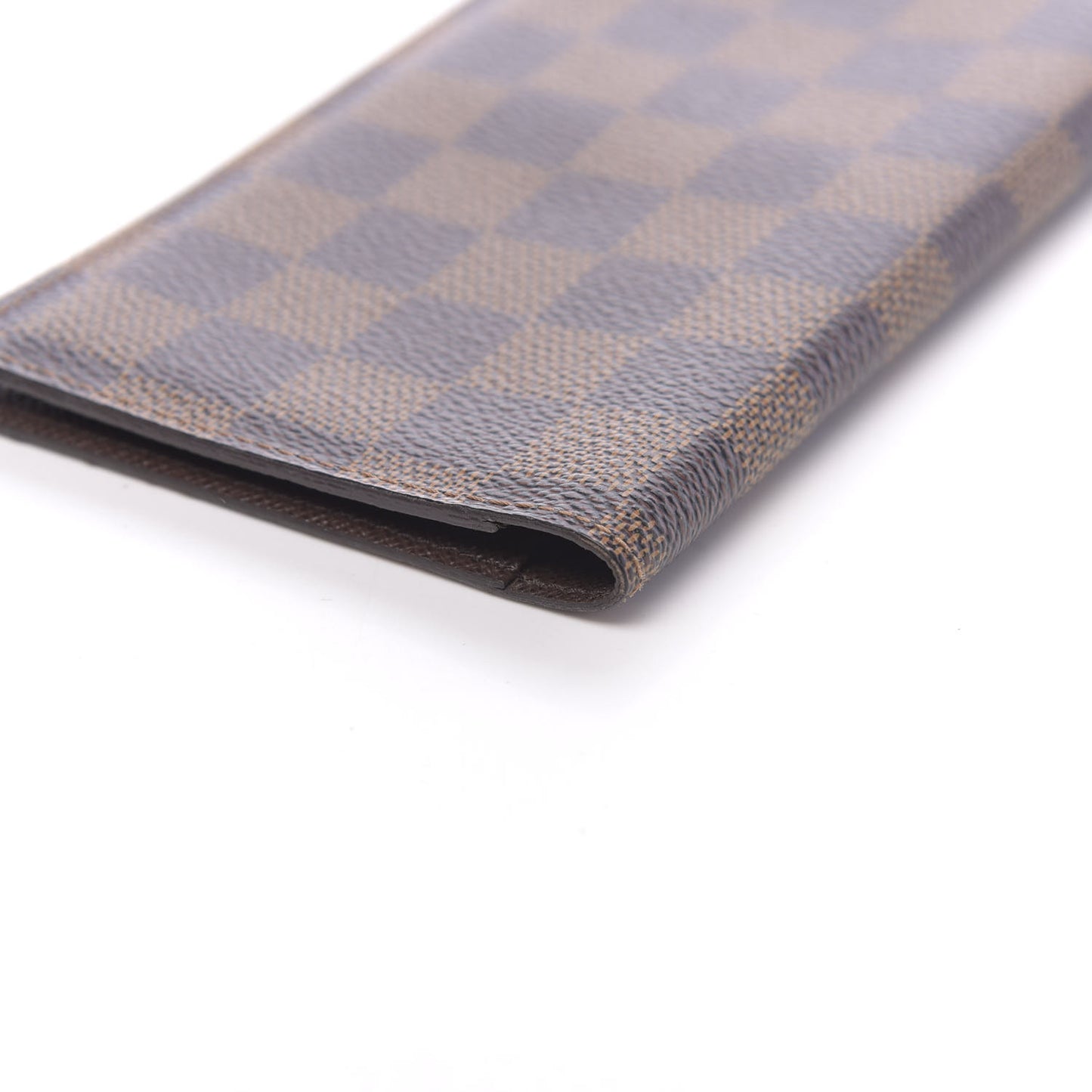 Damier Ebene Checkbook Cover Wallet