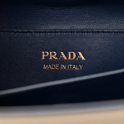 Prada Saffiano Cuir Medium Double Bag Pomice Bluette 6 of 11