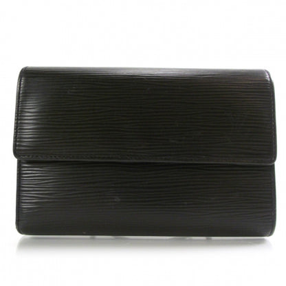 Louis Vuitton Epi Porte Tresor Etui Papiers Wallet Black 1 of 8