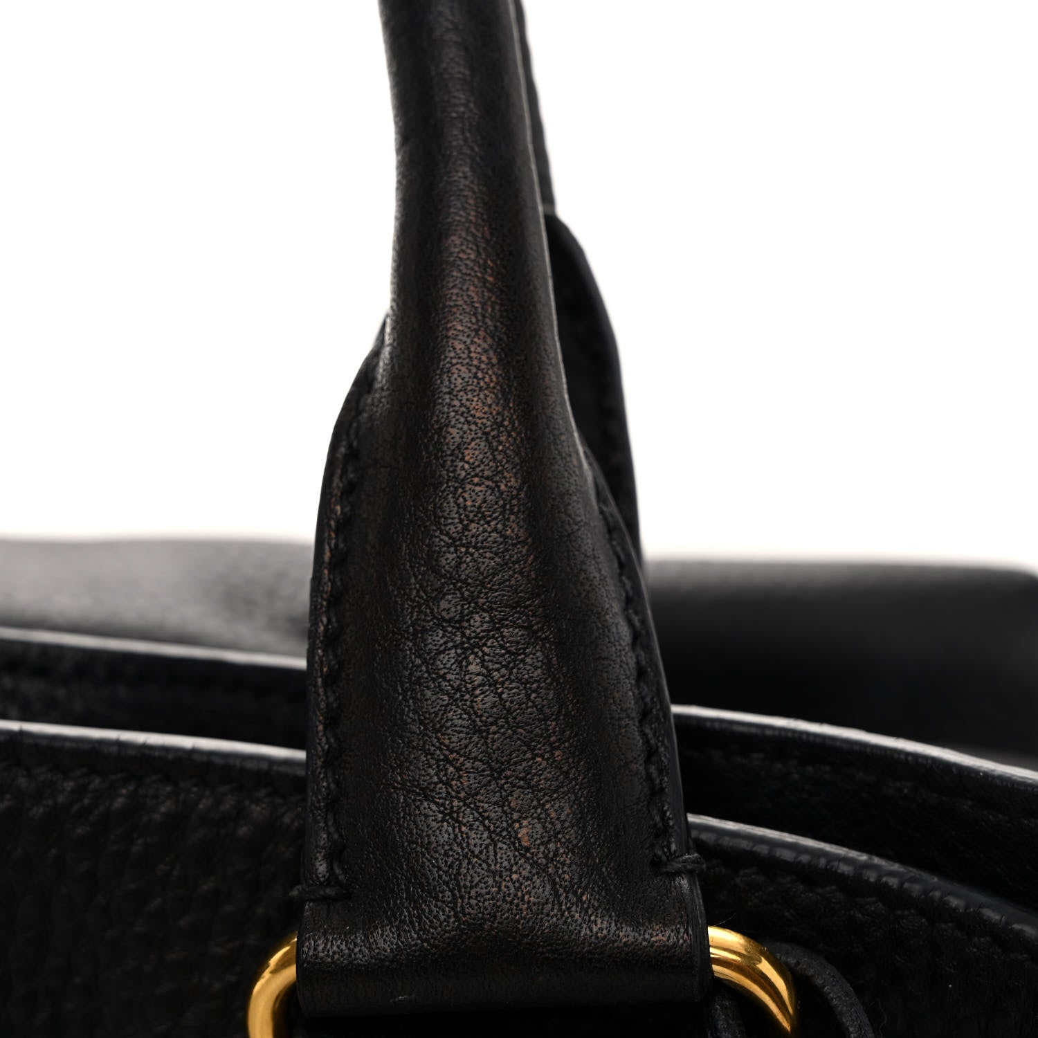 Prada Vitello Daino Shopping Tote Black 10 of 15