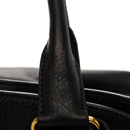 Prada Vitello Daino Shopping Tote Black 10 of 15