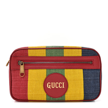 Gucci Canvas Marley Stripe Script Logo Gucci 100 Belt Bag 80 32 Multicolor 1 of 10